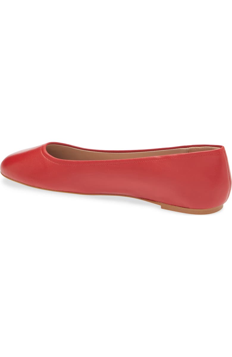 Stuart Weitzman Nadine Ballet Flat, Alternate, color, Lipstick Red