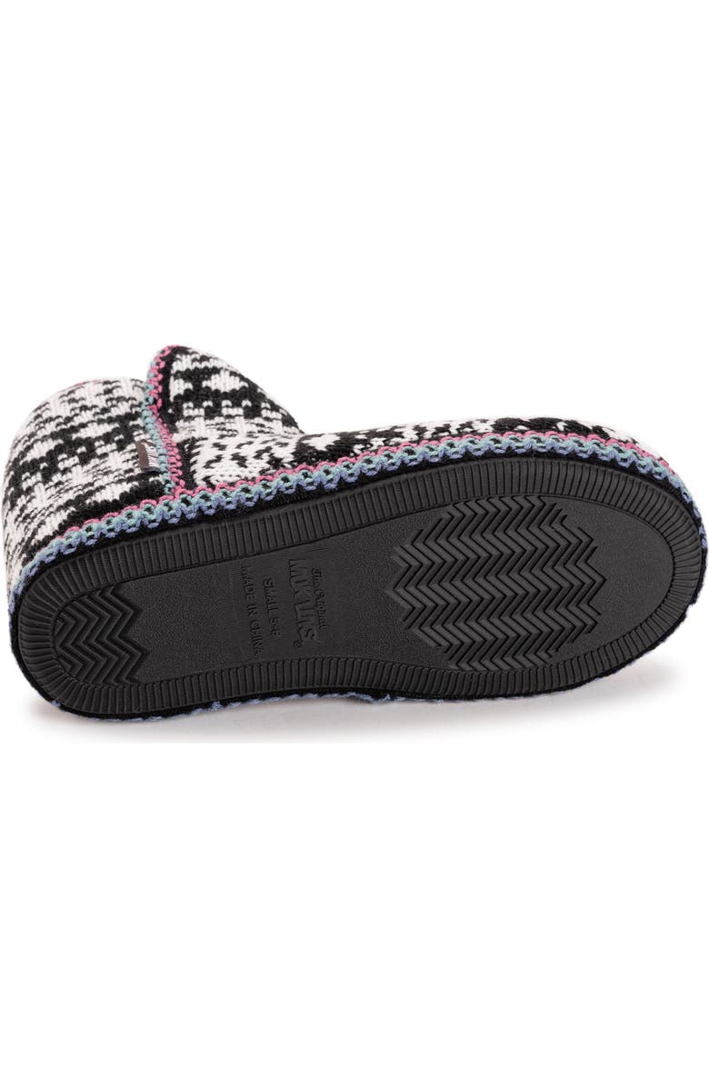 MUK LUKS Leigh Bootie Slipper, Alternate, color, Black