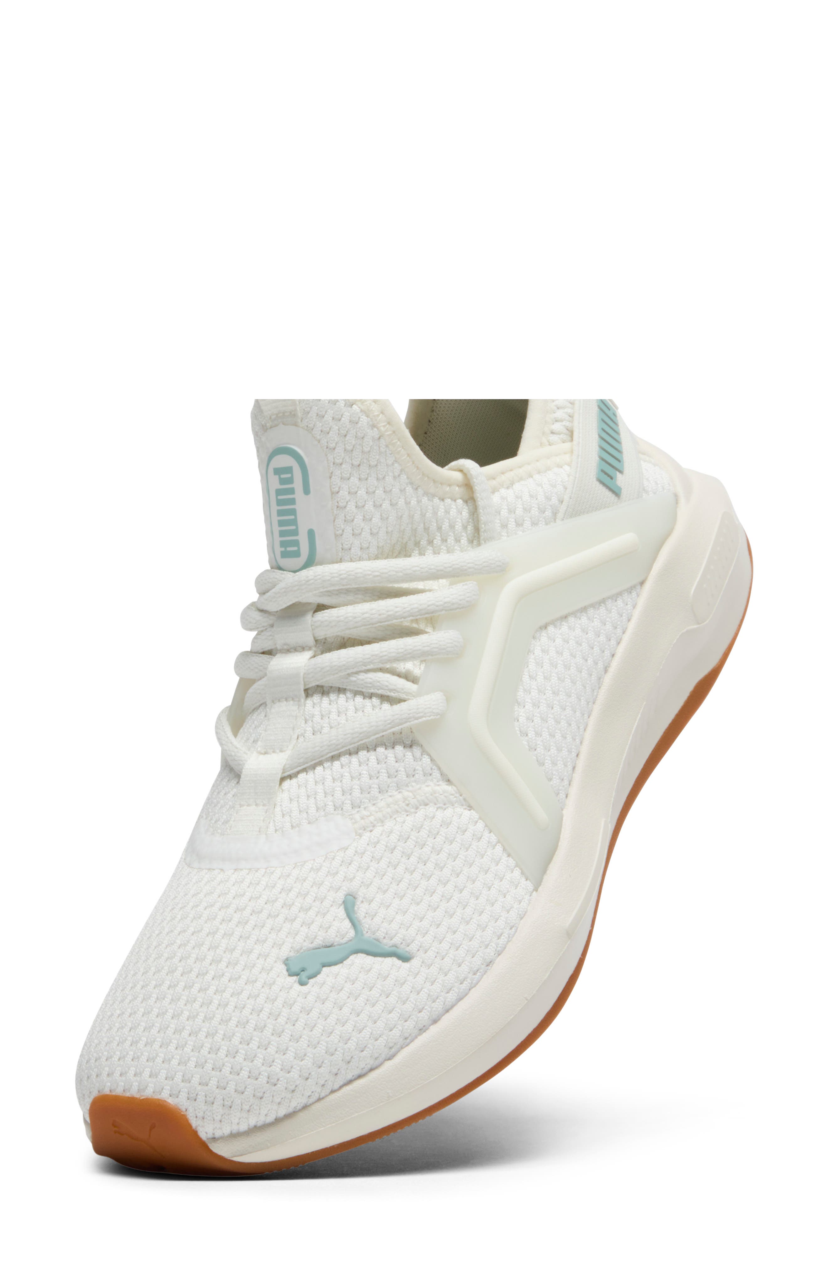 Softride Enzo 5 Running Shoe, Alternate, color, WARM WHITE/ MODERN MINT