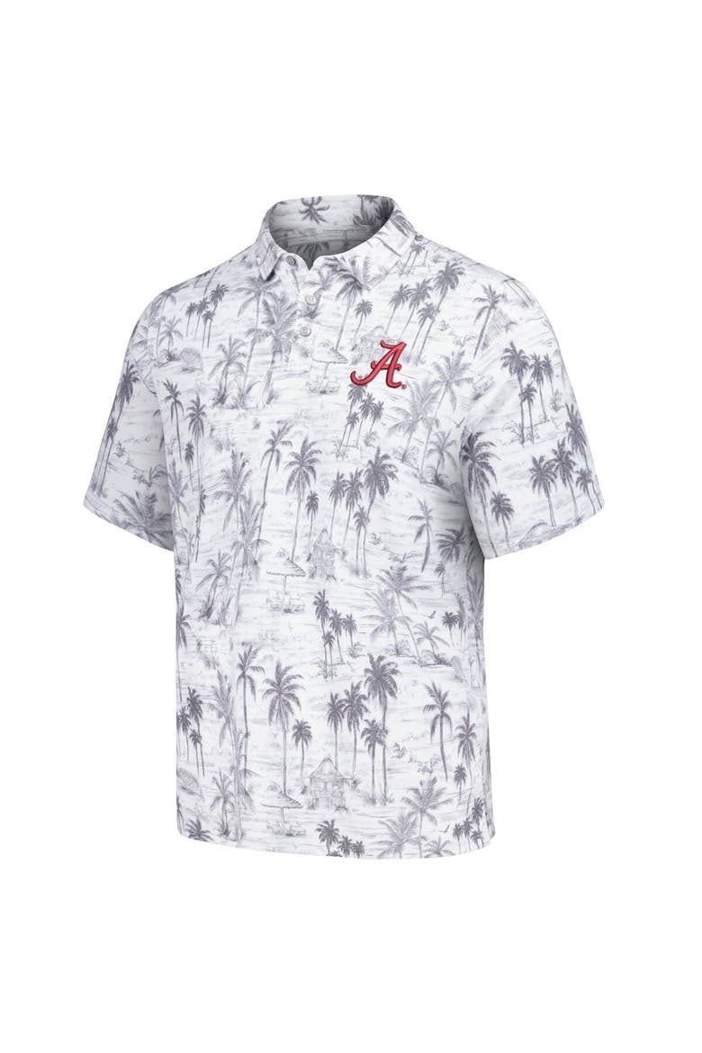 Men's Tommy Bahama Gray Alabama Crimson Tide Sport Cabana Shores IslandZone Tri-Blend Polo, Alternate, color, Gray