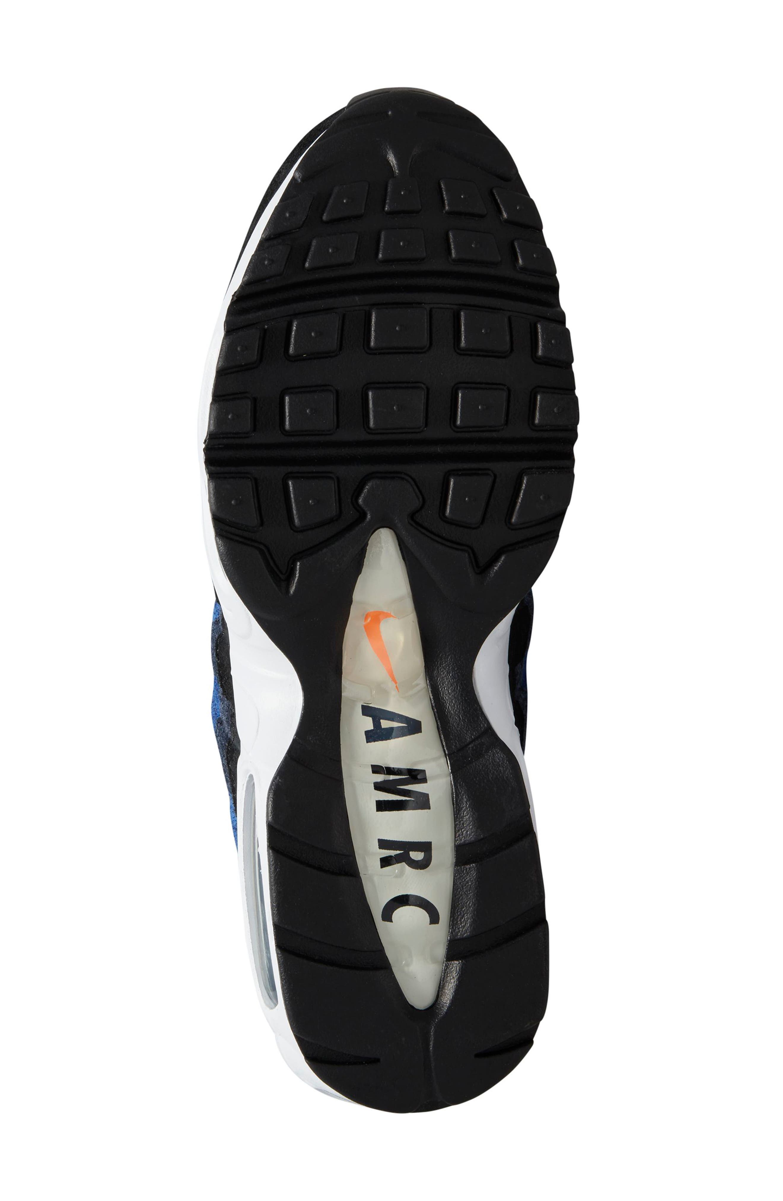 Air Max 95 SE Sneaker, Alternate, color, BLACK/ OBSIDIAN-BLUE