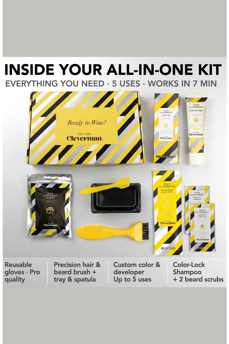 Reusable Beard & Hair Dye Kit, Alternate, color, Lightest Blond