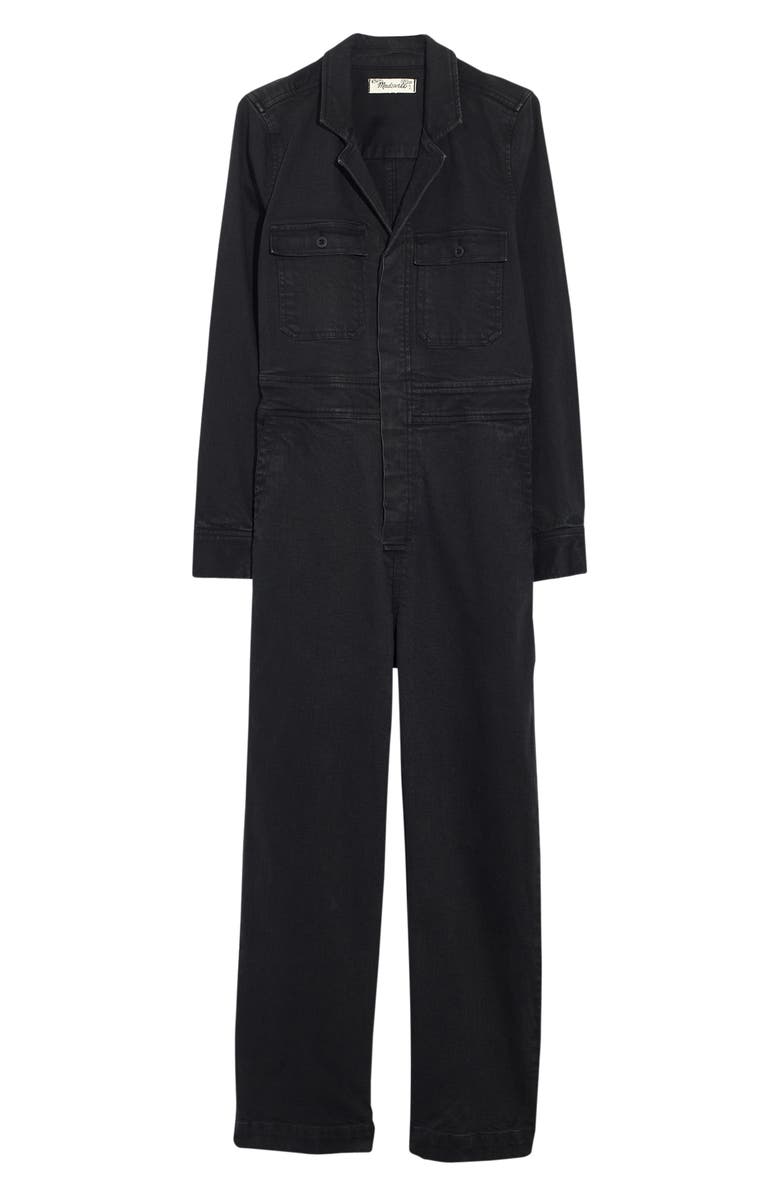 Madewell Garment Dyed Denim Slim Coverall Jumpsuit, Alternate, color, 