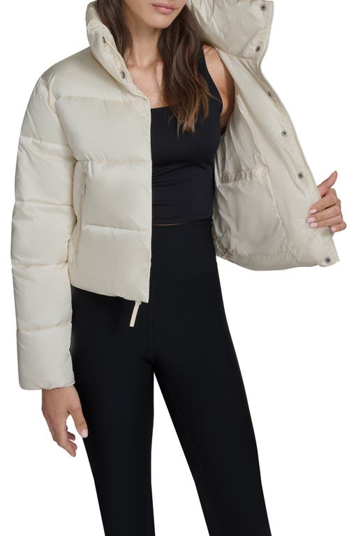 Champion Water Resistant Crop Puffer Jacket In White