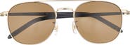 Montblanc 54mm Round Sunglasses