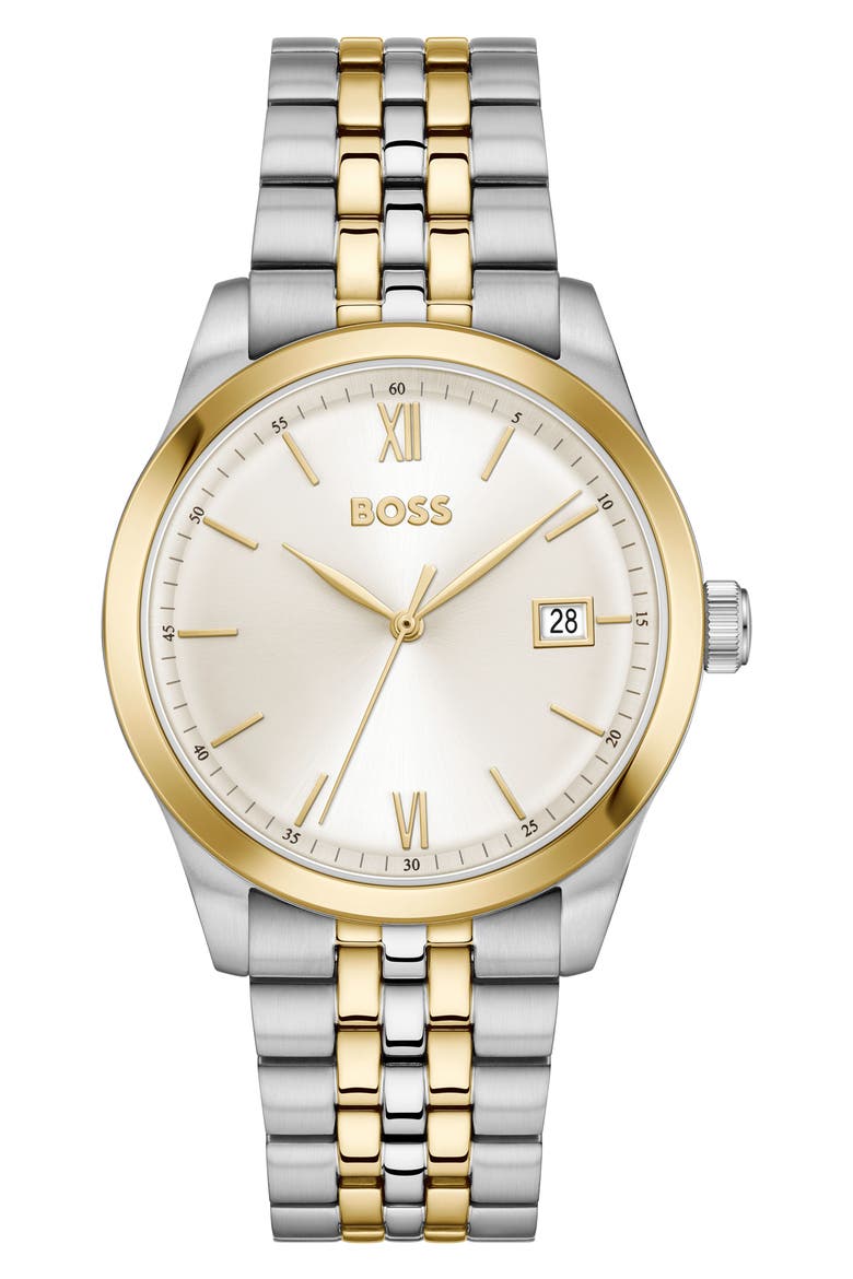 Langford Bracelet Watch, 39mm, Main, color, PARCHMENT