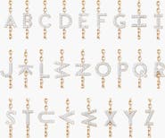 MEJURI Diamond Letter Bracelet