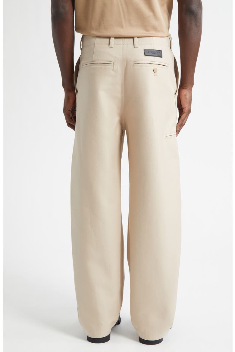 Couture Seam Cotton Twill Workwear Pants, Alternate, color, BEIGE