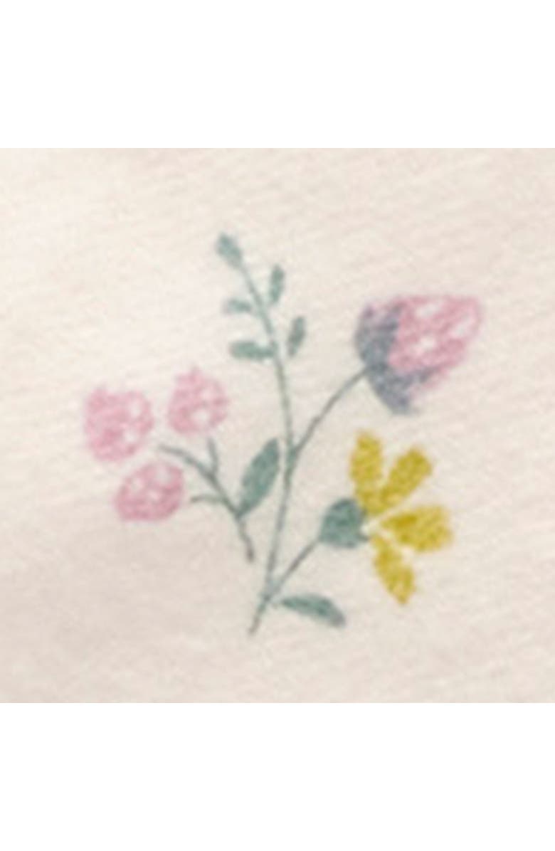 Purebaby Smocked Dress, Alternate, color, Wheat Strawberry Blossom Print