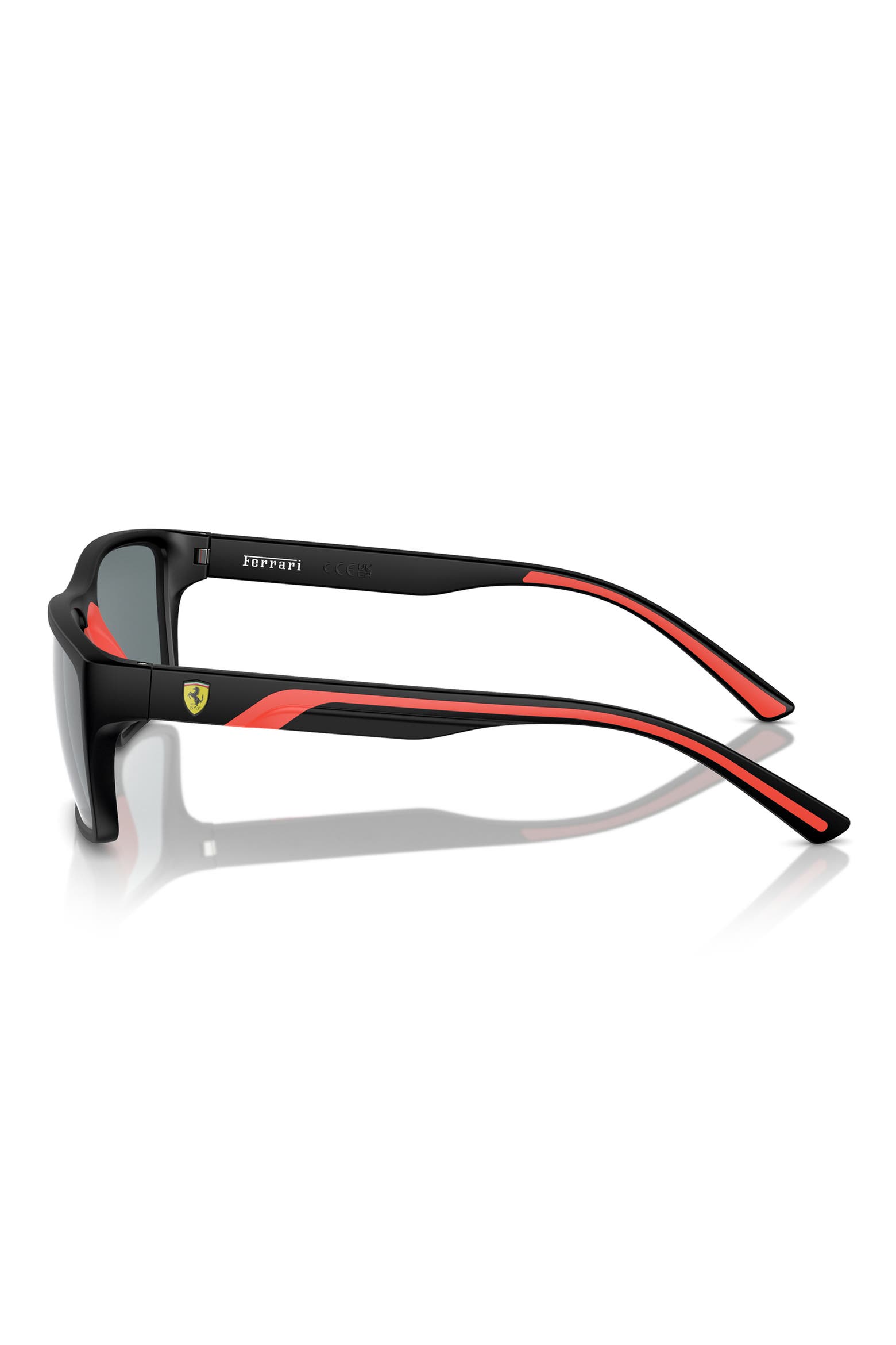 Mirrored Scuderia Ferrari 59mm Mirrored Rectangular Sunglasses (Men) | Nordstrom