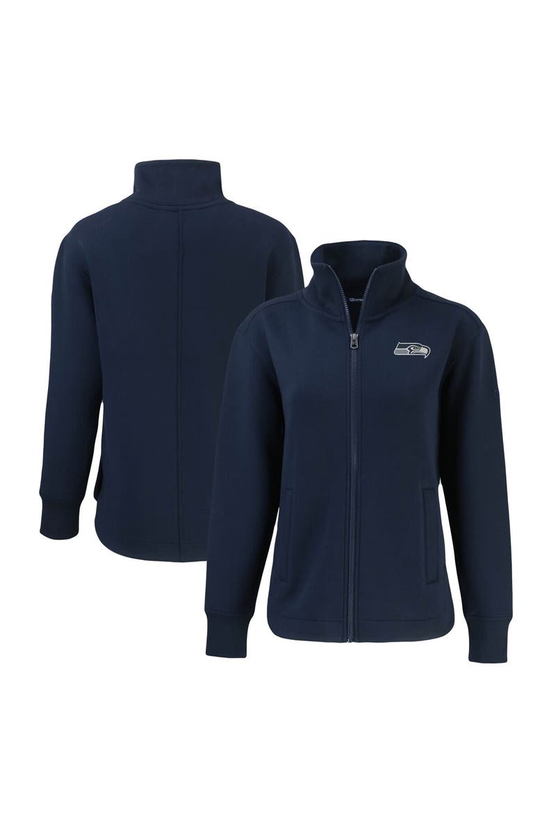 Cutter & Buck Women's Cutter & Buck Navy Seattle Seahawks Roam Eco Recycled Full-Zip Jacket, Main, color,