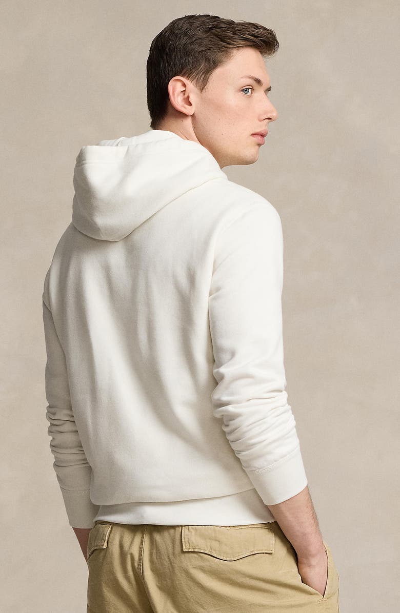Polo Ralph Lauren Logo Appliqué Hoodie, Alternate, color, Nevis