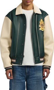 AVIREX Chief High Hawk Leather Varsity Jacket