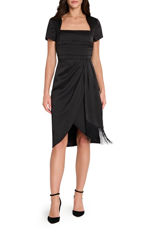 Pleated Bodice Cocktail Dress