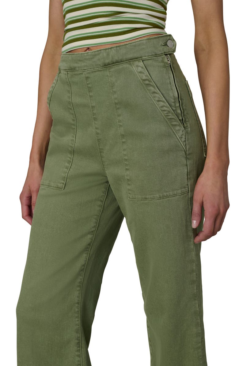 Joe's The Side Zip Ankle Wide Leg Jeans, Alternate, color, Pesto