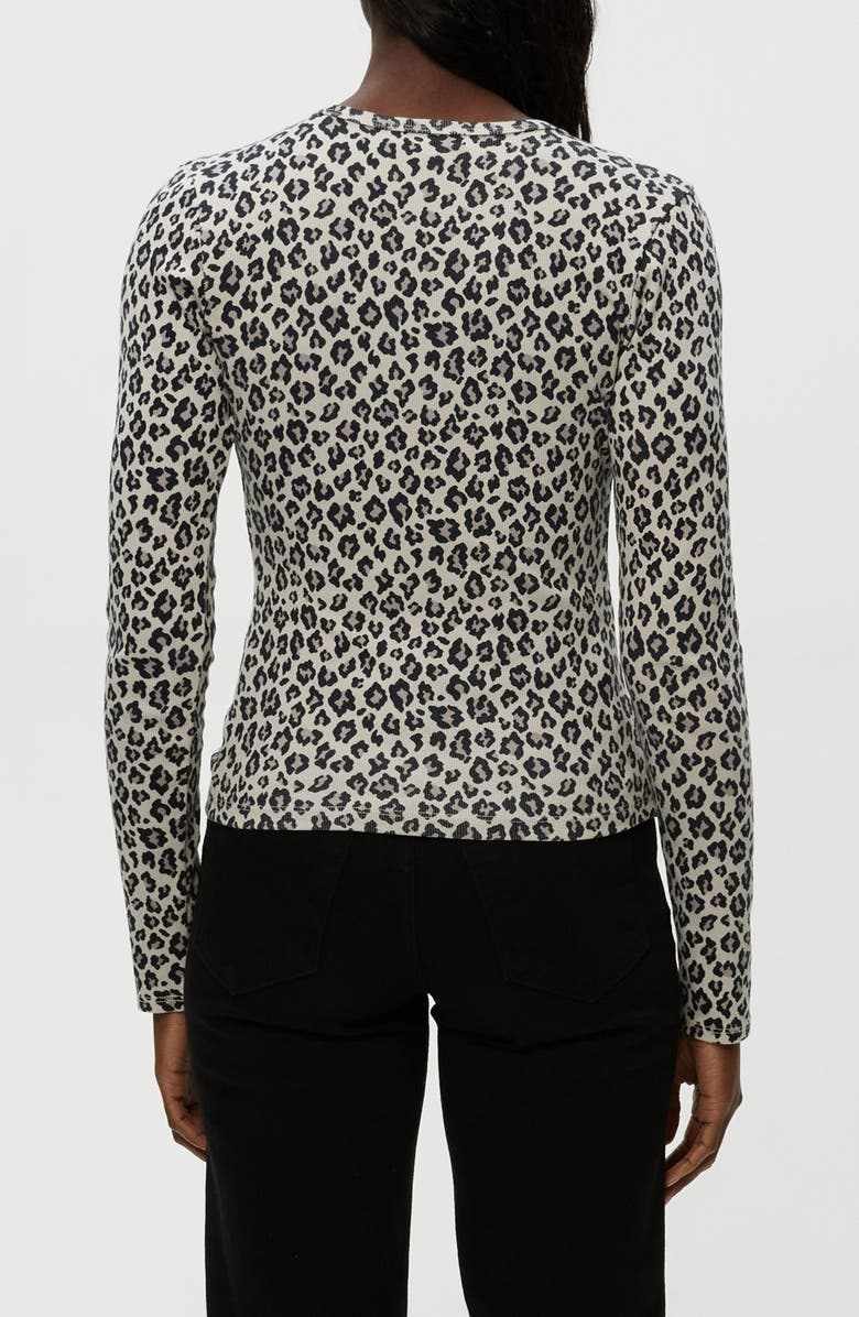 Michael Stars Remi Rib V-Neck T-Shirt, Alternate, color, Cement