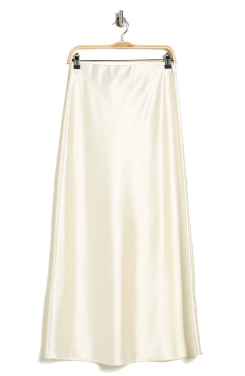 Satin A-Line Skirt