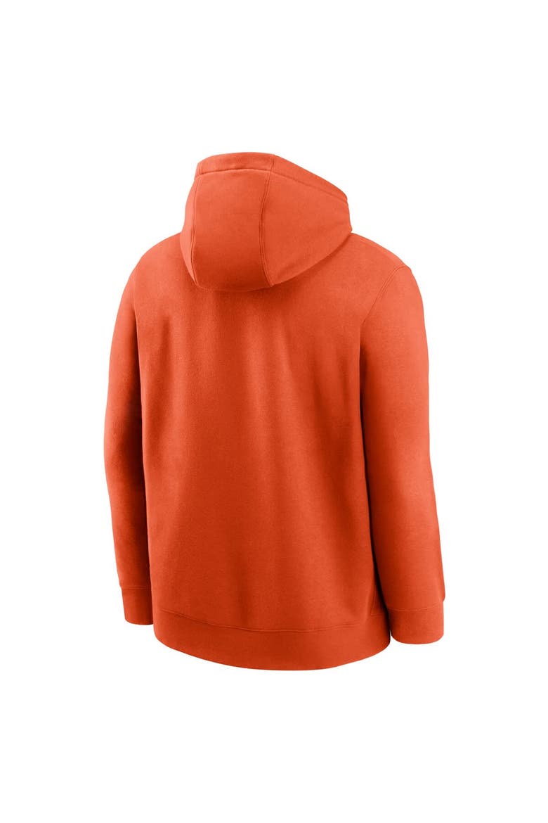 Men's Nike Orange Clemson Tigers Primetime Alternate Logo Club Fleece Pullover Hoodie, Alternate, color, Orange