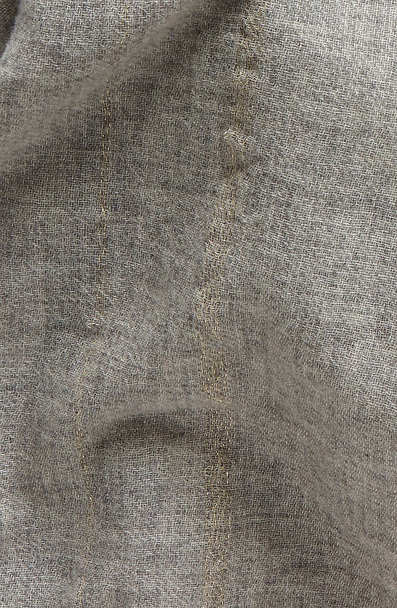 La Fiorentina Fringed Wool & Cashmere Wrap, Alternate, color,