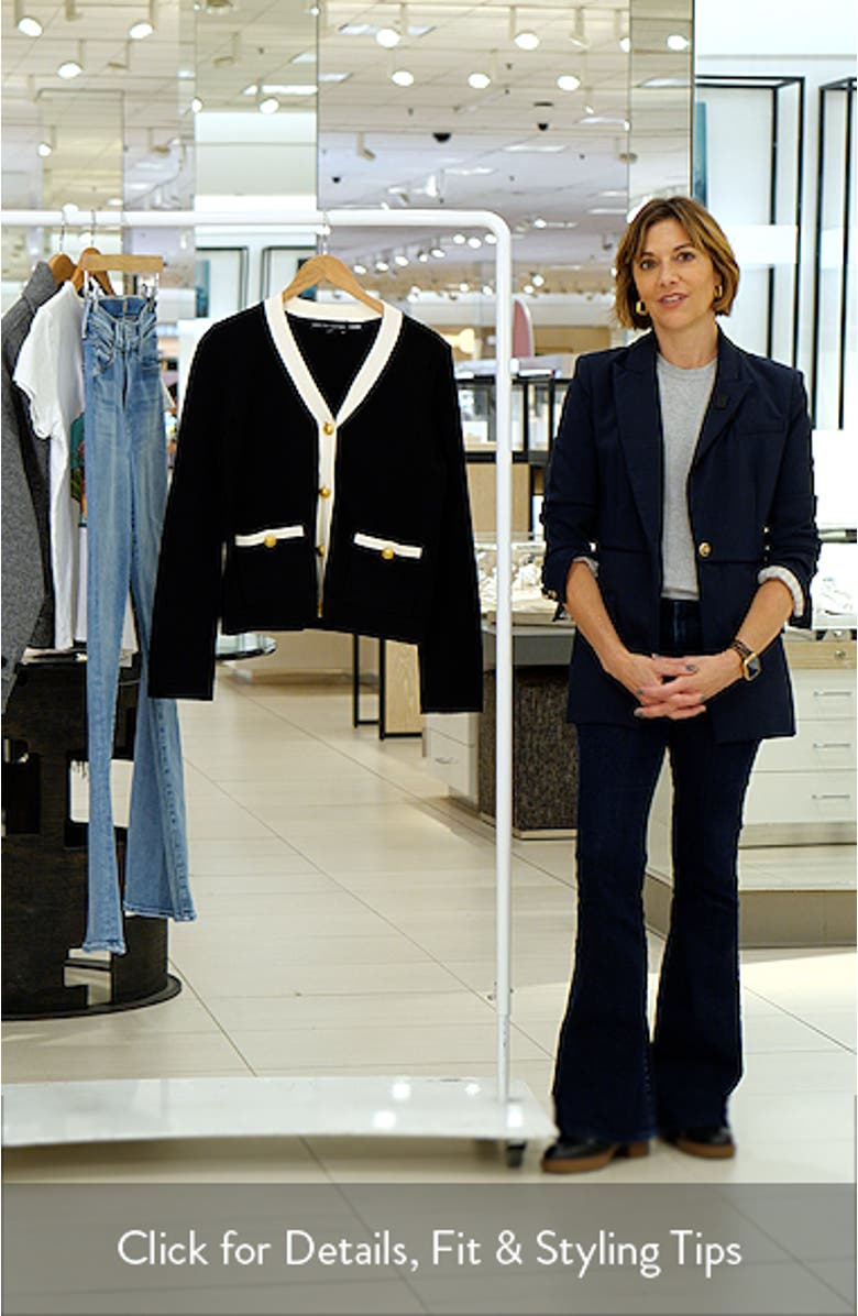 Contrast Edge Cardigan, sales video thumbnail