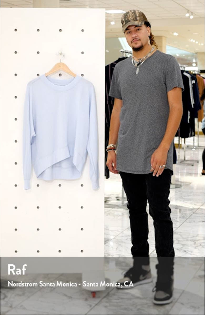 Carey Crew High/Low Sweatshirt, sales video thumbnail