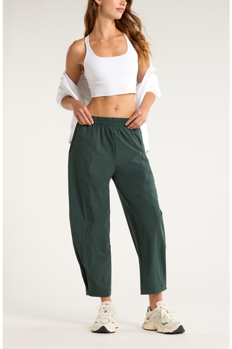 Atlas High Waist Utility Adjustable Ankle Pants, Alternate, color, GREEN TIMBER