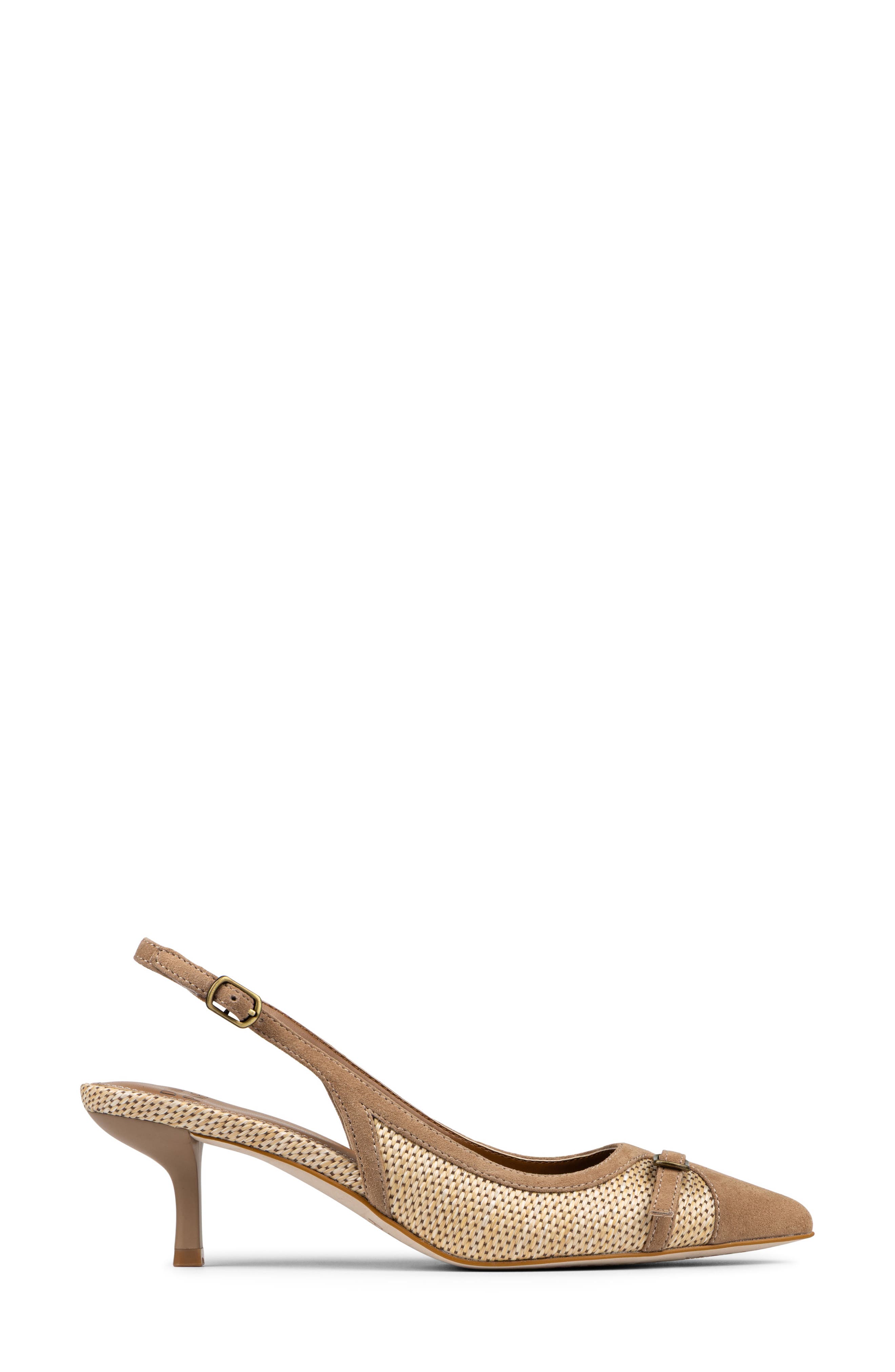 Carwyn Kitten Heel Slingback Pump, Alternate, color, TOBACCO