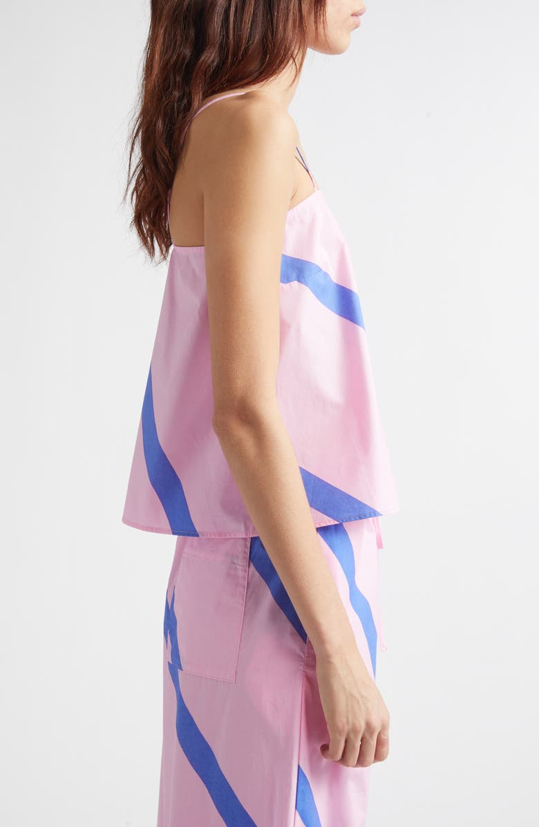 Marimekko Puisto Basso Stripe Camisole, Alternate, color, Blue Pink