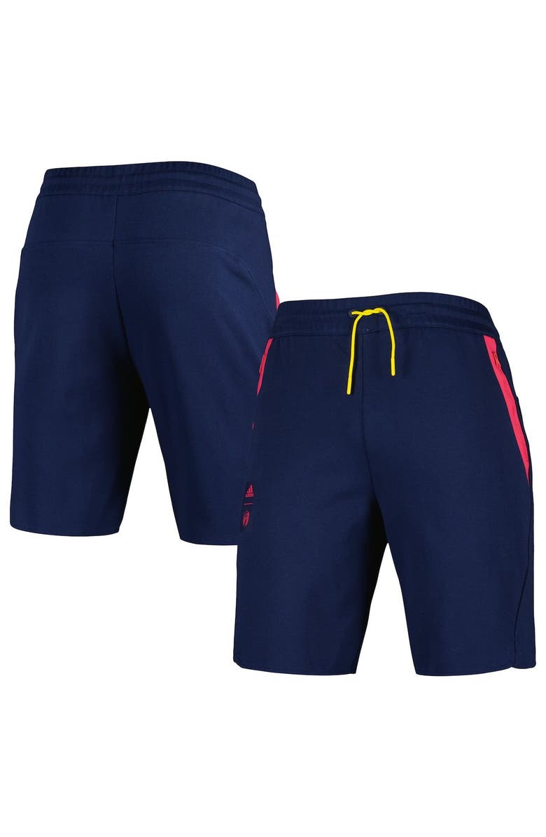 adidas Men's adidas Navy St. Louis City SC 2023 Player Travel Shorts, Main, color,