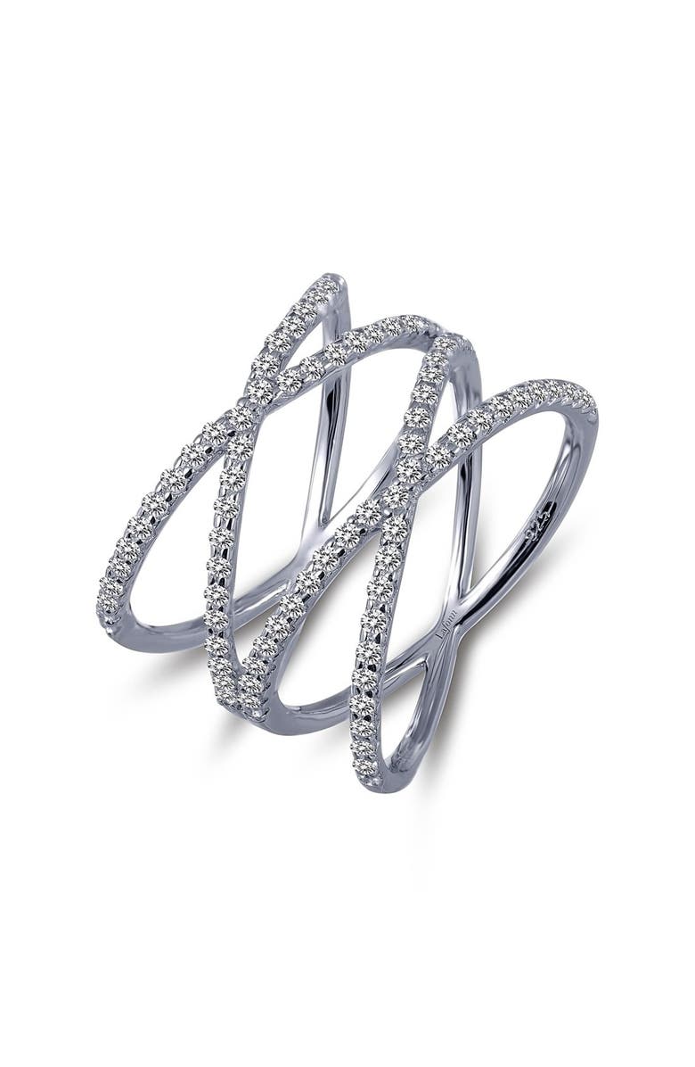 Lafonn Double Crisscross Ring, Main, color, 