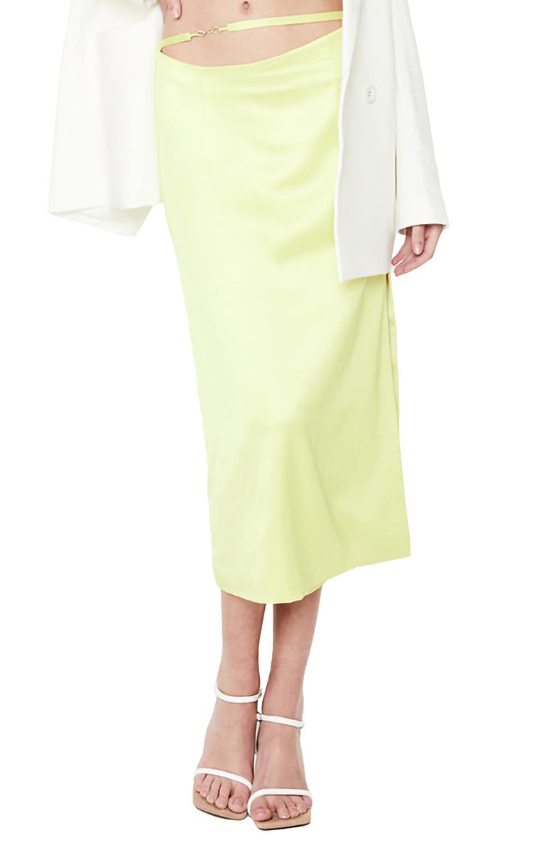 Bardot Atlanta Low Rise Midi Skirt, Main, color,