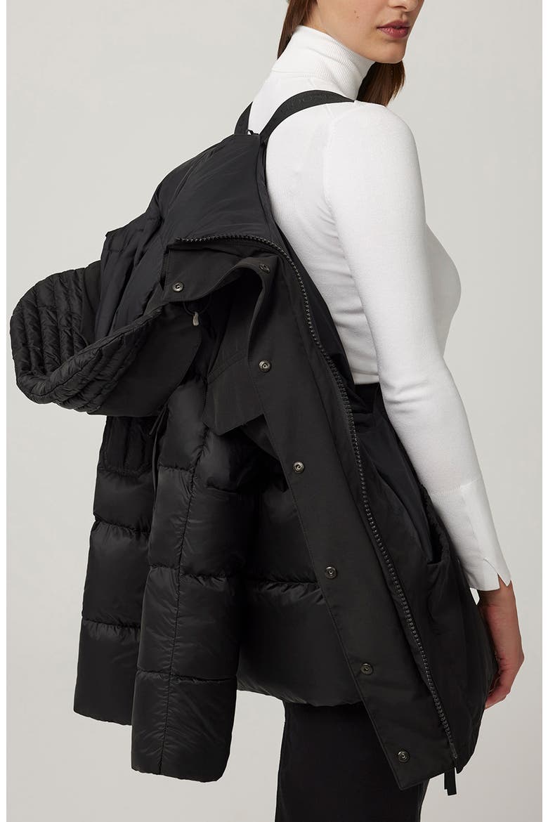 Paradigm Expedition Black Label Mixed Media Water Repellent 750 Fill Power Down Parka, Alternate, color, BLACK - NOIR