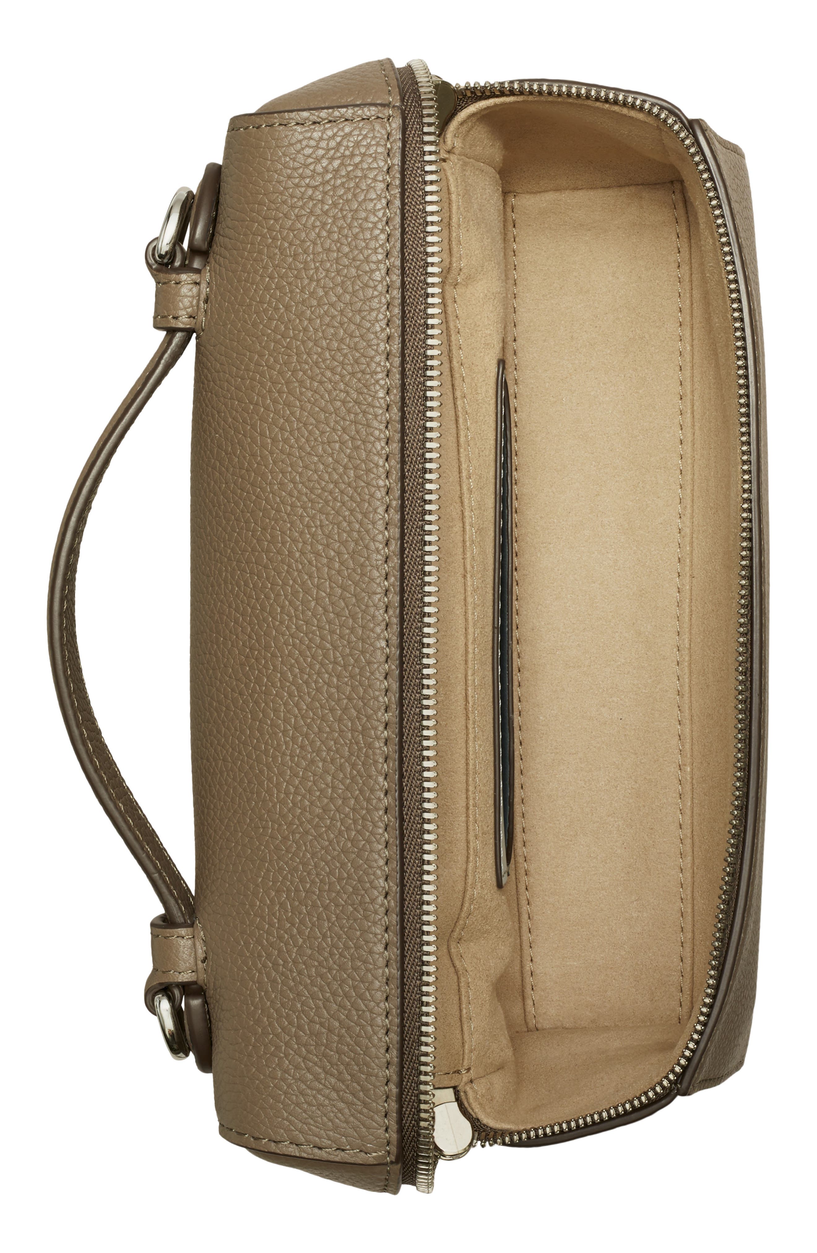 Tory Burch Romy Slim Top Handle Bag, Alternate, color, Wild Mushroom