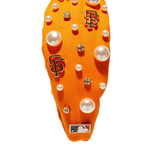 Lele Sadoughi Mlb Sf Giants Embellished Headband In Pattern
