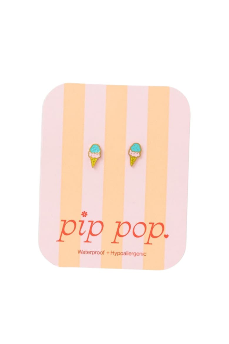 Ice Cream Stud Earring, Alternate, color, Multi