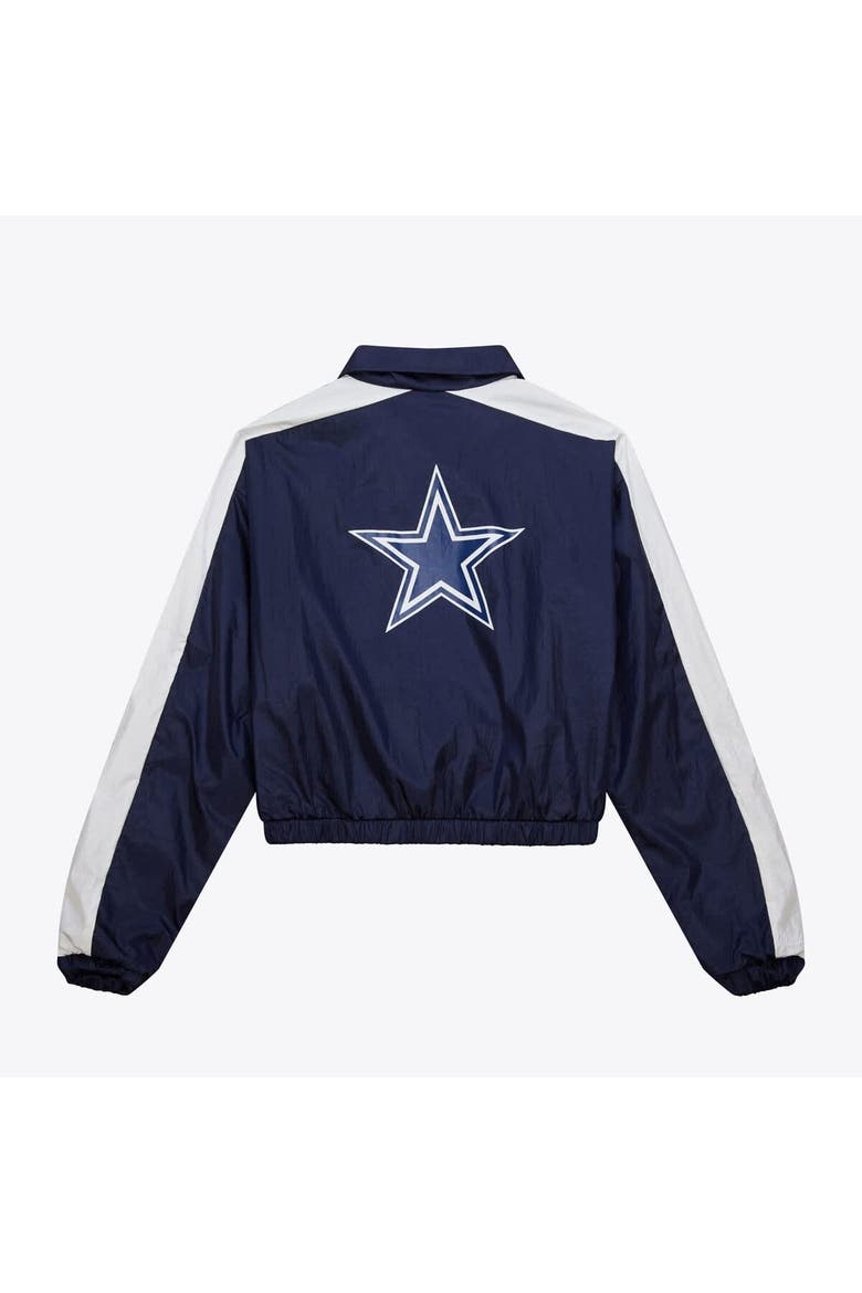 Women's Mitchell & Ness  Navy Dallas Cowboys Nylon Full-Zip Jacket, Alternate, color, Navy