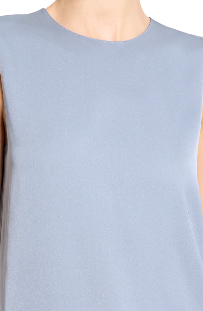 Theory Sleeveless Silk Blouse, Alternate, color, Harbor Blue - 2Jg
