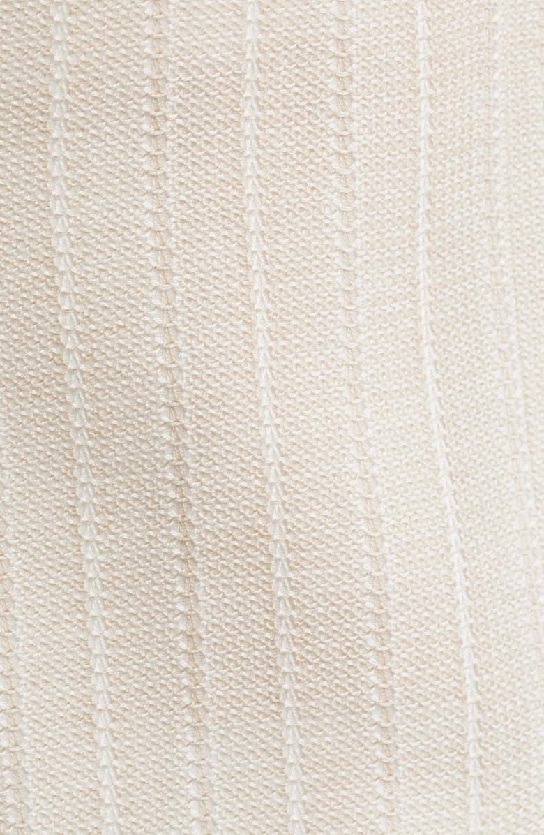 Etro Roma Jersey Tonal Stripe Cotton Sport Coat, Alternate, color, Ecru