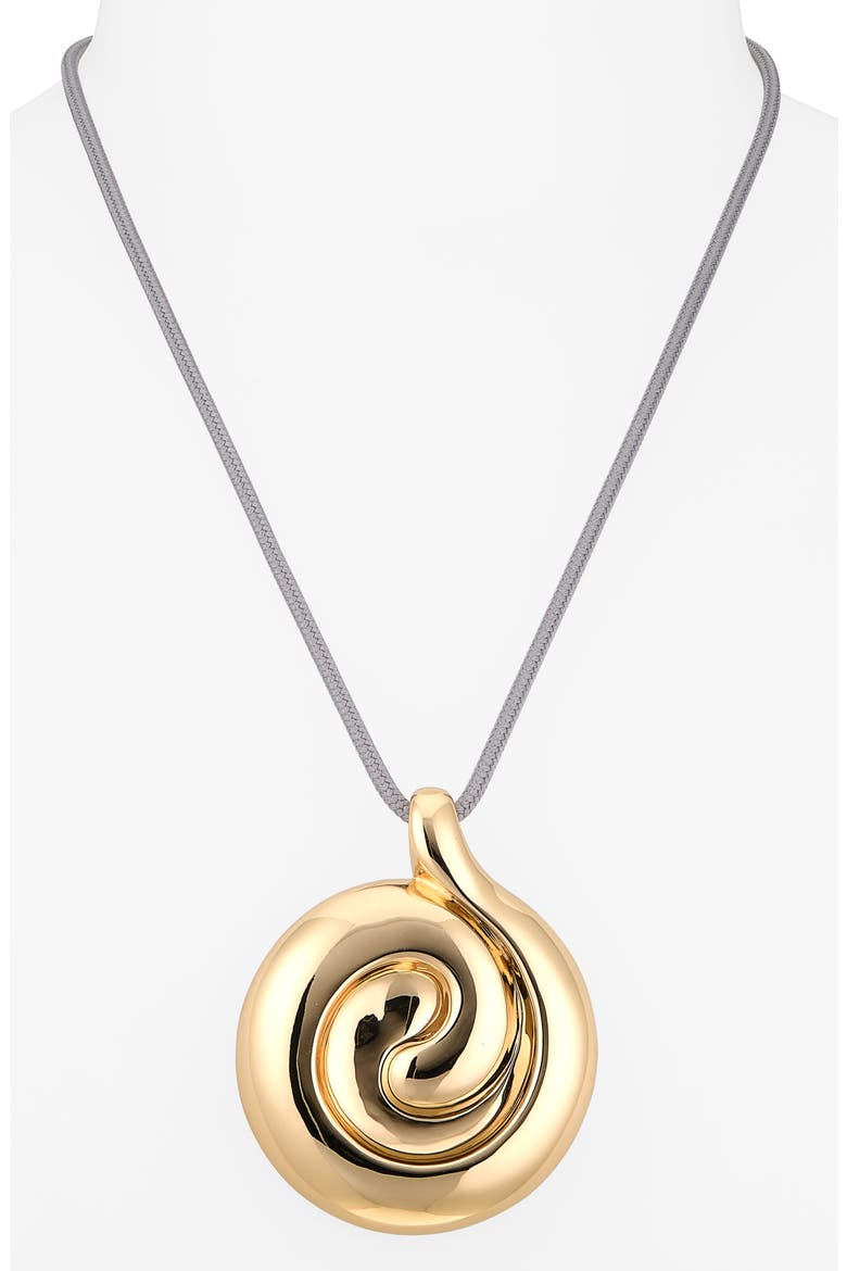 Nico Mirror Pendant Rope Necklace, Alternate, color, HIGH POLISH GOLD