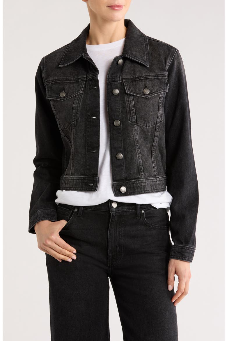 Vika Denim Jacket, Main, color, NIGHTSHADE