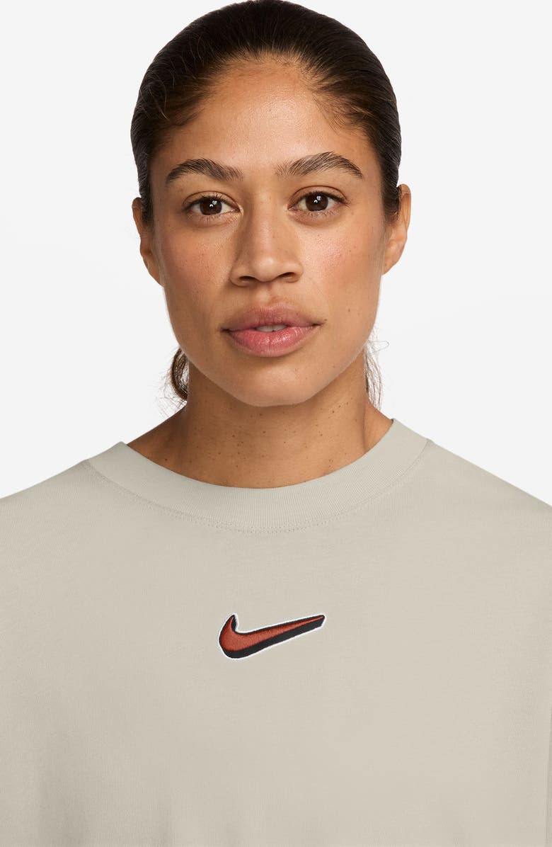 Nike Sportswear Long Sleeve Crop T-Shirt, Alternate, color, Light Bone