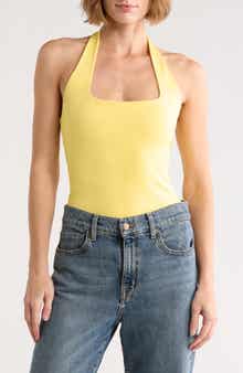 Good American Sculpt Halter Square Bodysuit