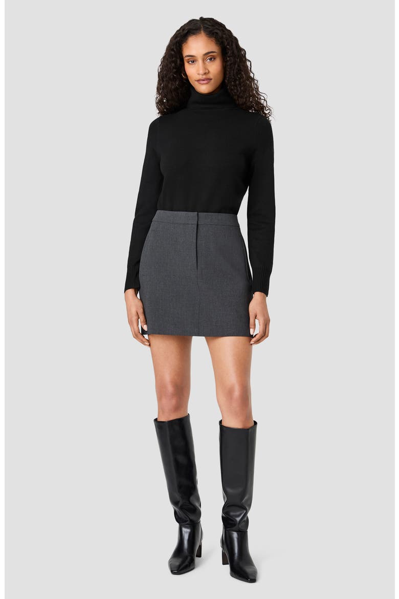 Tavi Crosshatch Miniskirt, Alternate, color, GRAPHITE