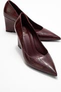 Prologue Shoes Puera Pointed Toe Wedge Pump