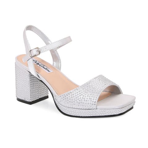 Rhinestone Platform Sandal
