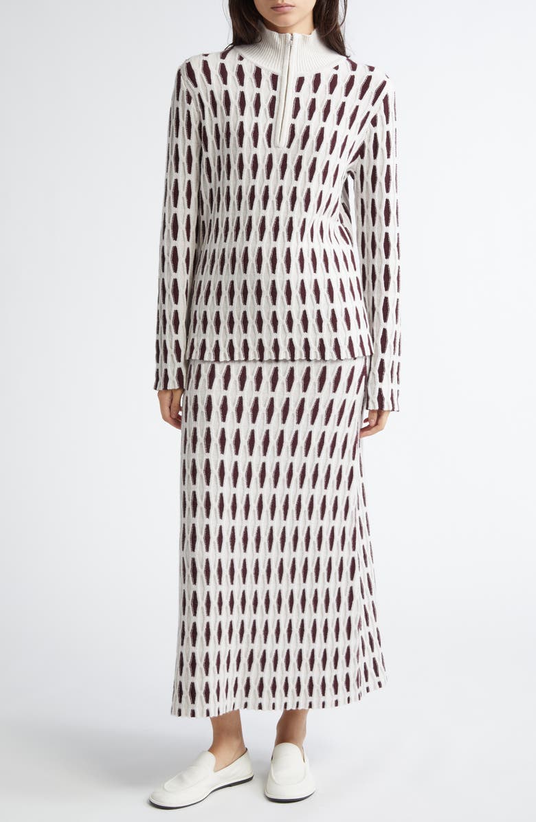 ZANKOV Stefan Quarter Zip Wool Sweater, Alternate, color,