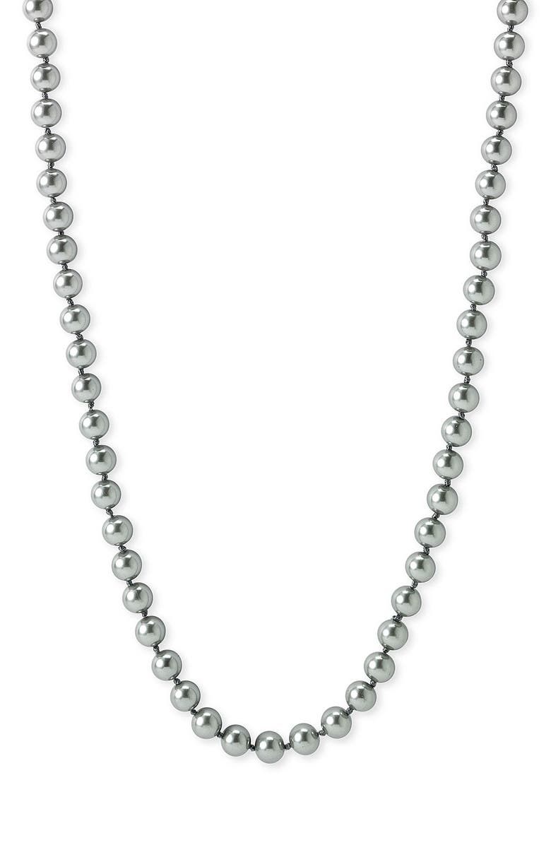 Nordstrom 8mm Glass Pearl Necklace, Main, color,