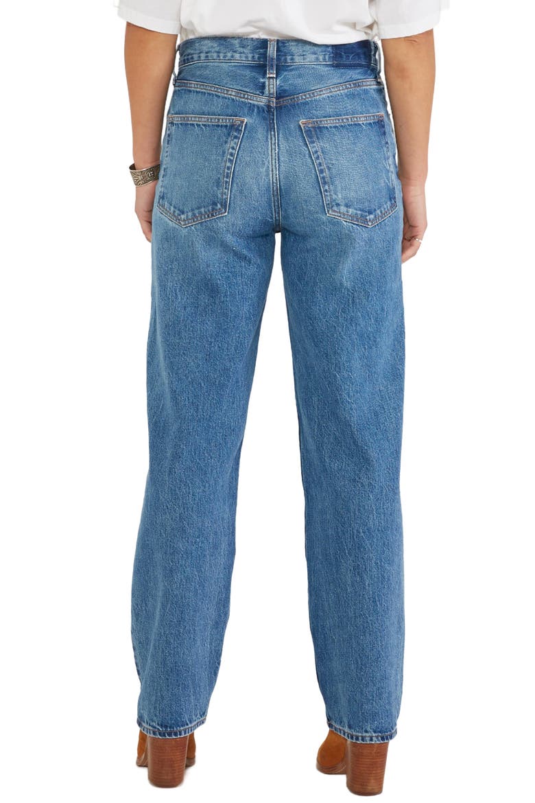 Tyler High Waist Straight Leg Ankle Jeans, Alternate, color, EVERGLADES