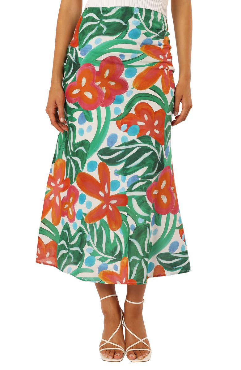 Petal & Pup Lenny Print Cotton Skirt, Main, color, 