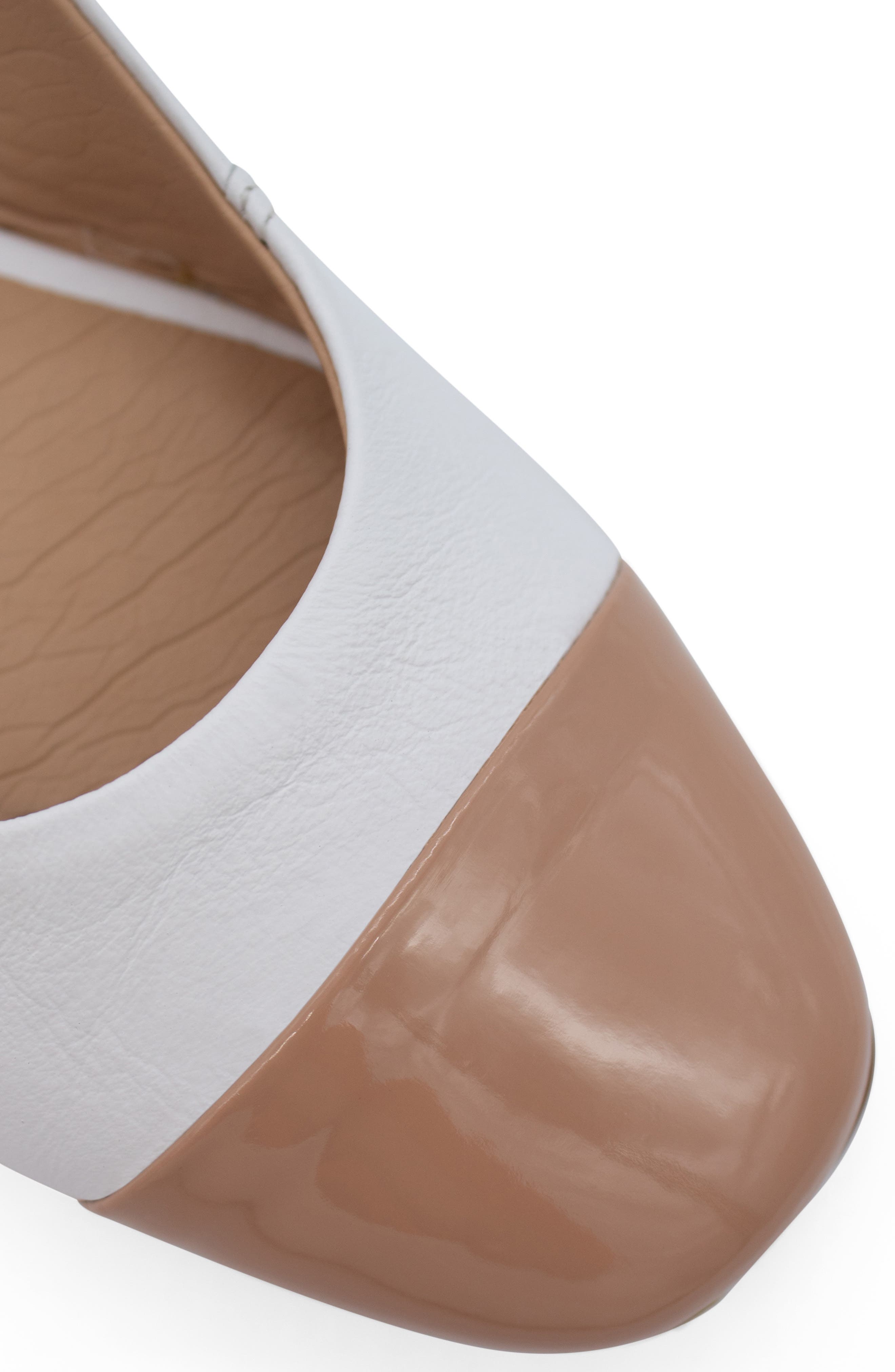 Botsamya XXIV Slingback Flat, Alternate, color, BLANCO/ BROWN SUGAR